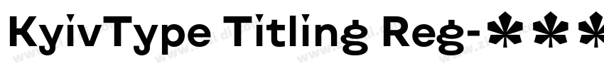 KyivType Titling Reg字体转换